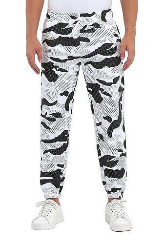 Raff&Taff Sporthose Sweatpants Pyjamas Übergrößen Funktionshose Trainingshose Jogginghose | Premium Baumwolle (RT-T-405-Snow White -XL) von Raff&Taff