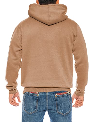 Raff&Taff Sweater Pullover | S - 10XL | Sport Alltag Freizeit | Premium Baumwolle Fleece Innenseite Hellbraun M von Raff&Taff