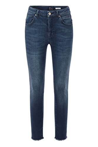 Raffaello Rossi Highwaist Jeans Amal 7/8 in Highstretch Denim, Farbe:hellblau, Größe:34 von Raffaello Rossi