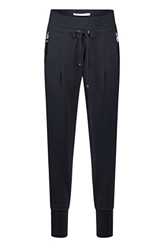 Raffaello Rossi Joggpant Candy O Textured Jersey, Farbe:Marine, Größe:34 von Raffaello Rossi