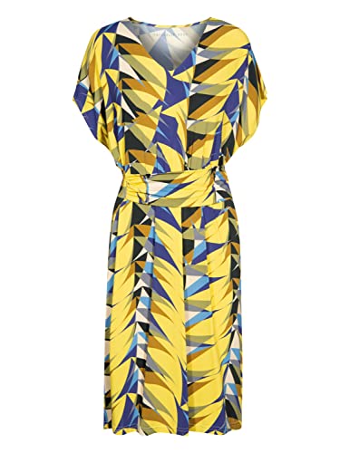 Raffaello Rossi - Kleid Kelsey Tropical Print - Mehrfarbig, 38, 1, Viskose, Sommerkleid, Midi, Kurzarm, Kein Futter von Raffaello Rossi