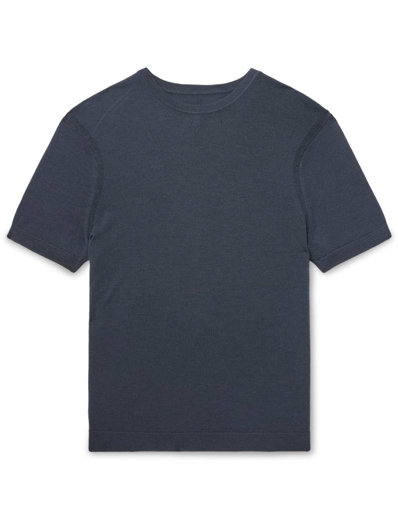 Rag & Bone - Aulton Wool and Lyocell-Blend T-Shirt - Men - Blue - M von Rag & Bone