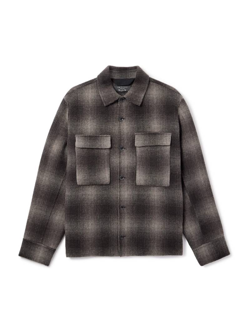Rag & Bone - Austin Checked Wool-Blend Shirt Jacket - Men - Brown - M von Rag & Bone