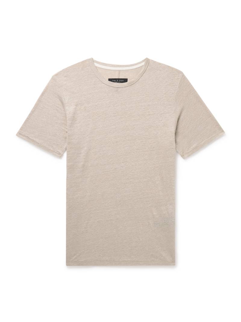 Rag & Bone - Classic Linen T-Shirt - Men - Neutrals - XXL von Rag & Bone