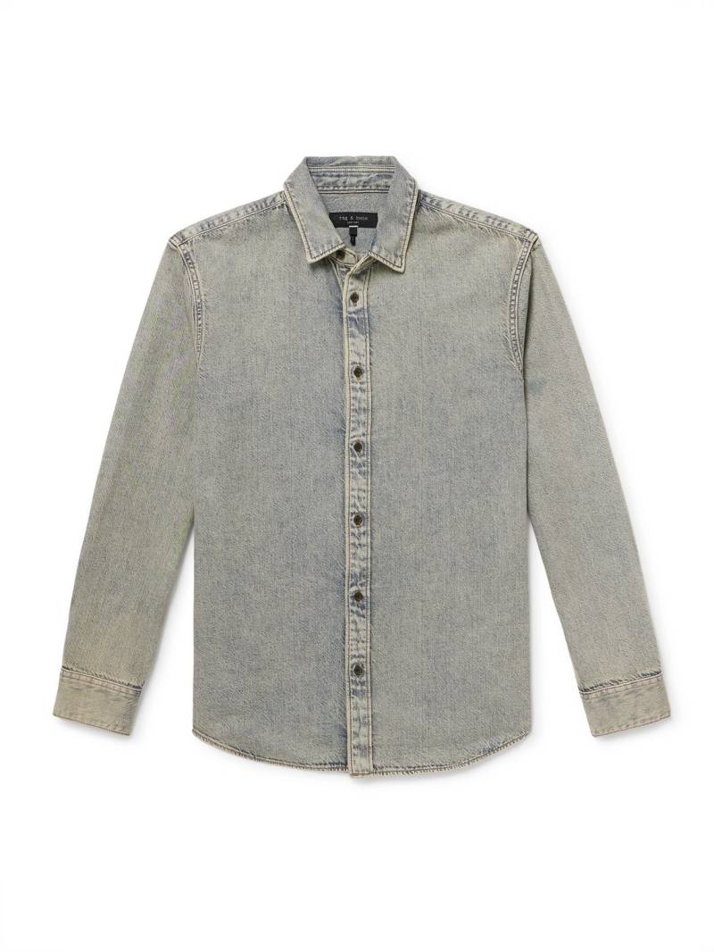 Rag & Bone - Finch Denim Shirt - Men - Green - XS von Rag & Bone