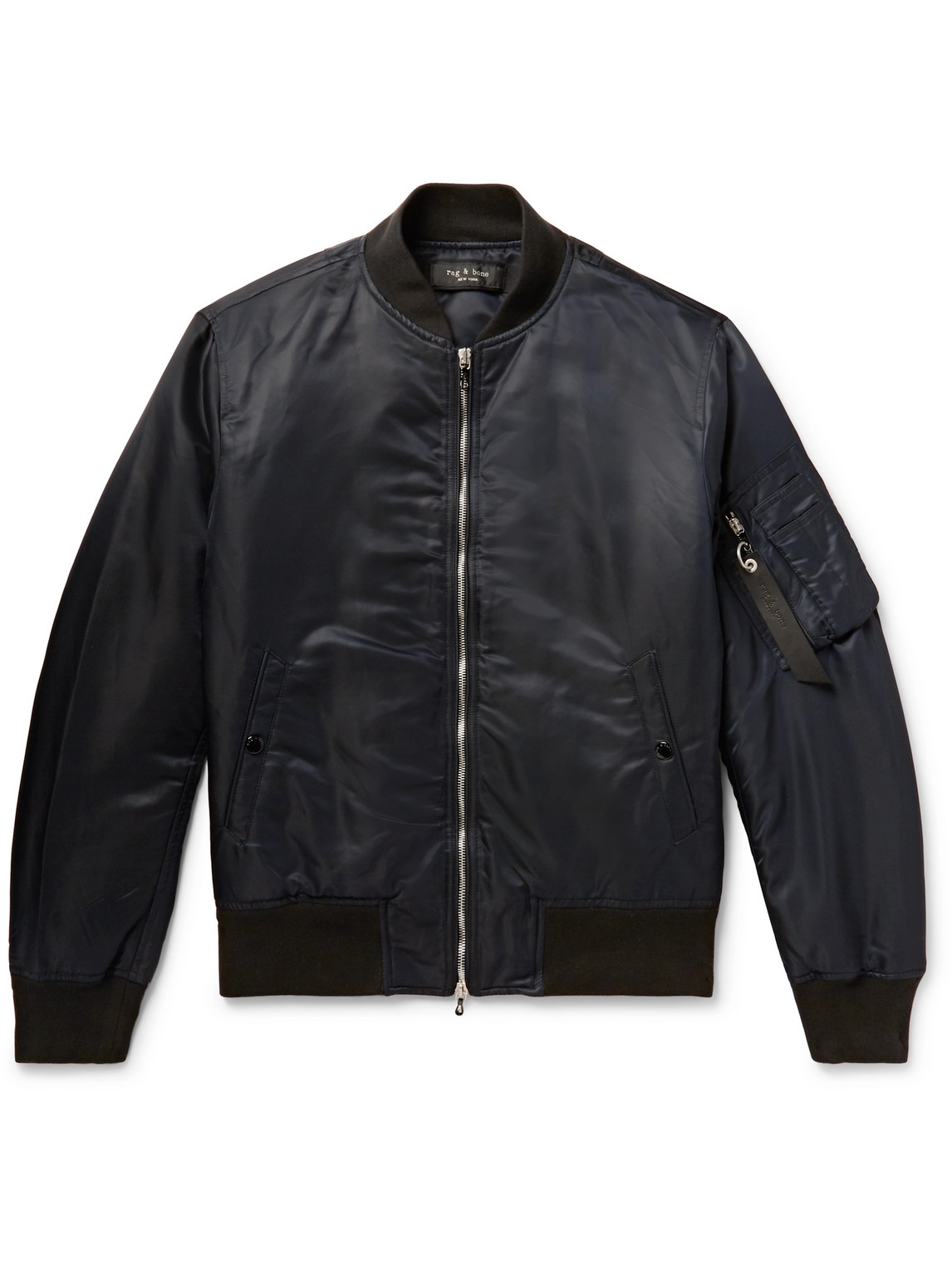 Rag & Bone - ICONS Manston Nylon Bomber Jacket - Men - Black - M von Rag & Bone