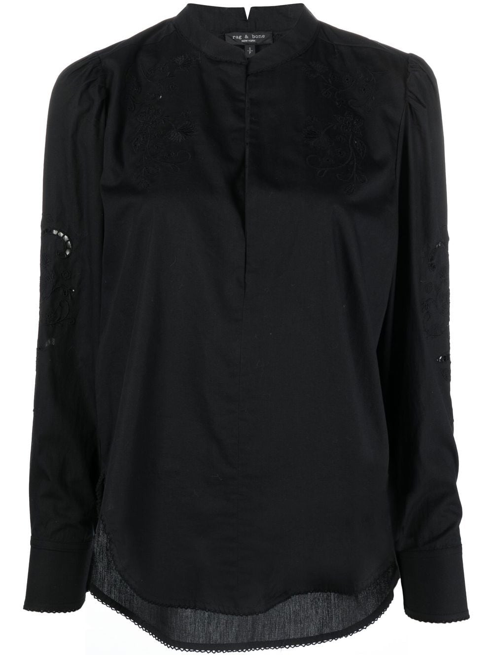 rag & bone Jade Bluse - Schwarz von rag & bone