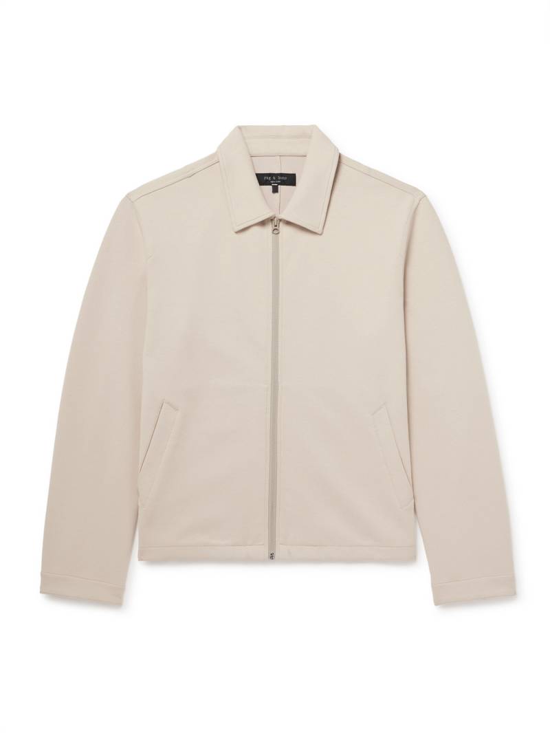 Rag & Bone - Melrose Cotton-Blend Ponte Track Jacket - Men - Neutrals - L von Rag & Bone