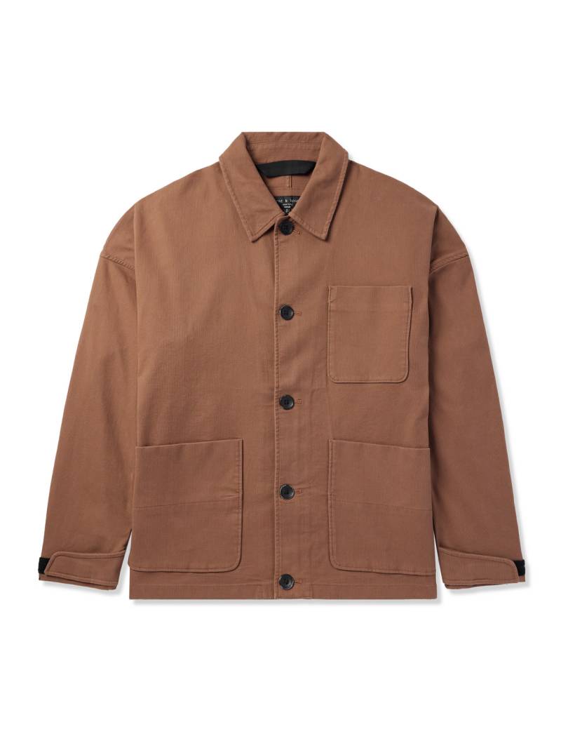Rag & Bone - Mercer Textured Cotton-Blend Jacket - Men - Brown - L von Rag & Bone
