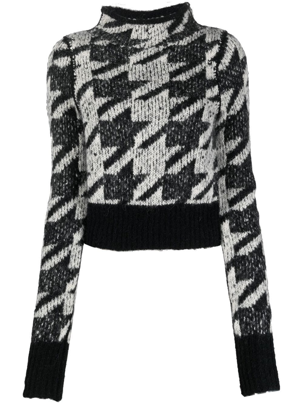 rag & bone Pullover mit Hahnentrittmuster - Schwarz von rag & bone