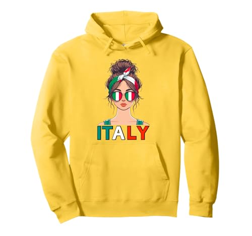 Italienisch Mädchen Frau Patriotische italienische Mädchen Pullover Hoodie von Ragazza Italiana Donna Italy Girl Store
