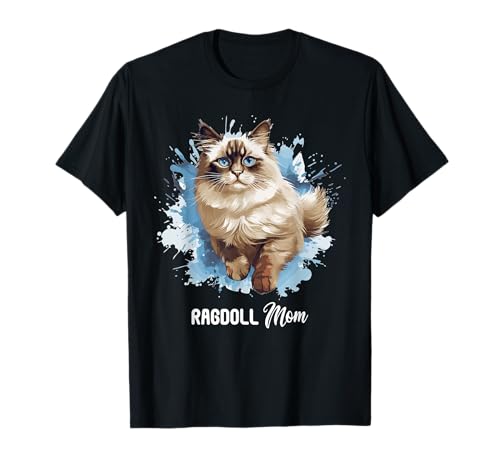 Ragdoll Katze Mama Ragdoll Katze T-Shirt von Ragdoll Cat Mom Dad Shop