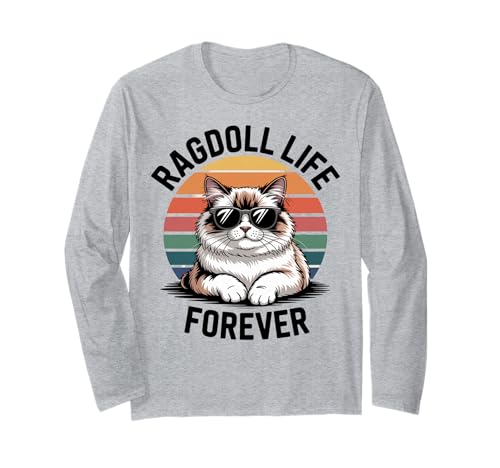 Ragdoll Life Katze Männer Frauen Kinder Geschenk Langarmshirt Ragdoll Life Katze Männer Frauen Kinder Geschenk Langarmshirt von Ragdoll Life Forever
