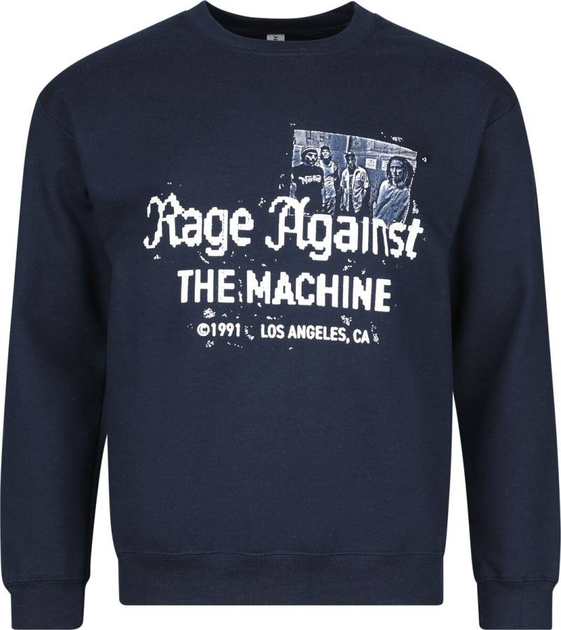 Rage Against The Machine Pixelated Sweatshirt navy in S von Rage Against The Machine