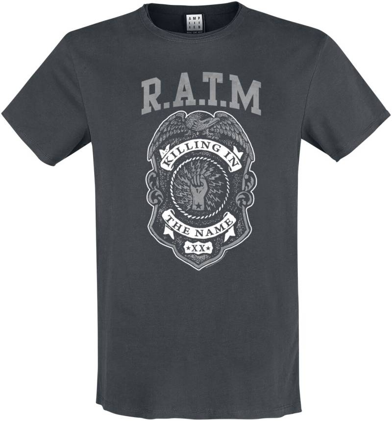 Rage Against The Machine T-Shirt - Amplified Collection - Killing In The Name Of - S bis 3XL - für Männer - Größe XXL - charcoal  - Lizenziertes von Rage Against The Machine