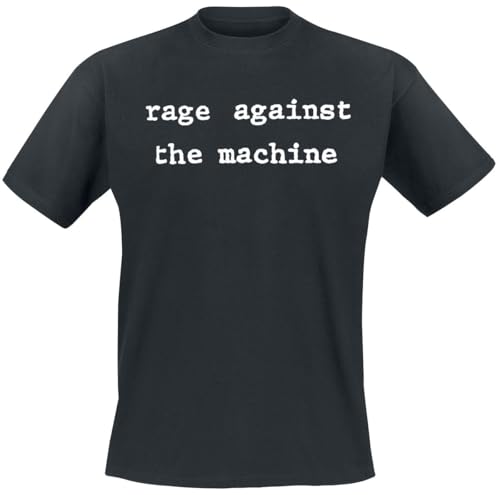 Rage Against The Machine Typewriter Molotov Männer T-Shirt schwarz M 100% Baumwolle Band-Merch, Bands von Rage Against The Machine