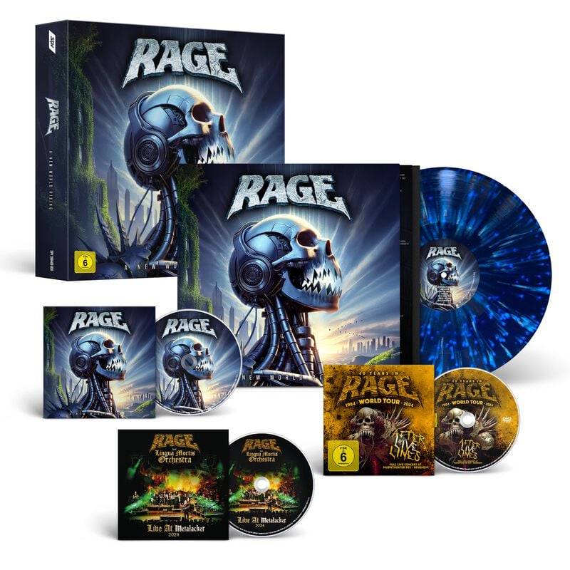 A New World Rising von Rage - Boxset (Boxset, Coloured, Limited Edition, Standard) von Rage