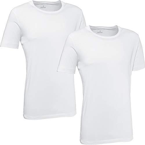 Ragman Herren 2 T-Shirt Doppelpack Bodyfit mit Rundhals, Weiß, S Ragman Herren 2 T-Shirt Doppelpack Bodyfit mit Rundhals, Weiß, S von RAGMAN