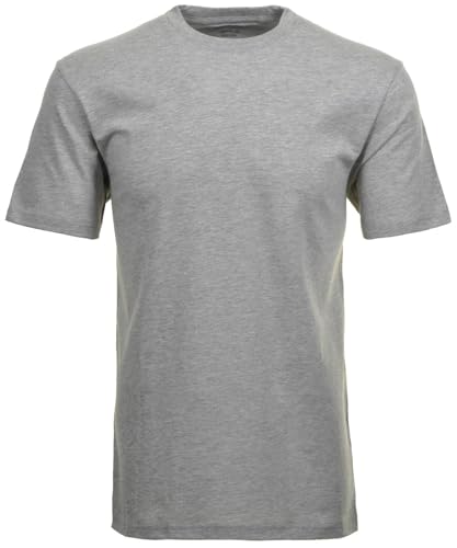 RAGMAN Herren Doppelpack - 2 T-Shirts mit Rundhals Grau-Melange-012, 6XL von RAGMAN