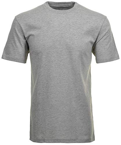 Ragman Herren Doppelpack - 2 T-Shirts mit Rundhals, Grau-Melange, L von RAGMAN
