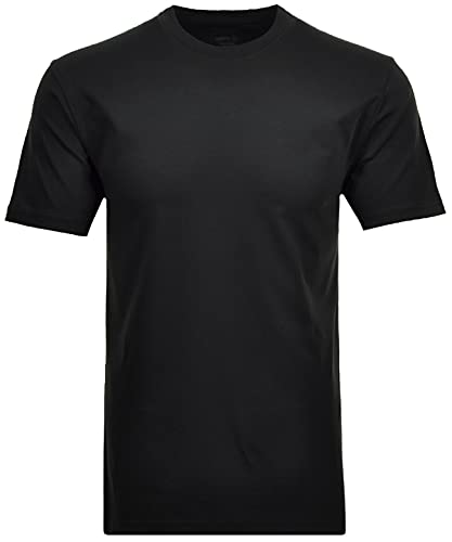 Ragman Herren Doppelpack - 2 T-Shirts mit Rundhals, Schwarz, 3XL von RAGMAN