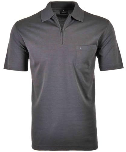 RAGMAN Herren RAGMAN Kurzarm Poloshirt, Anthrazit, M von RAGMAN