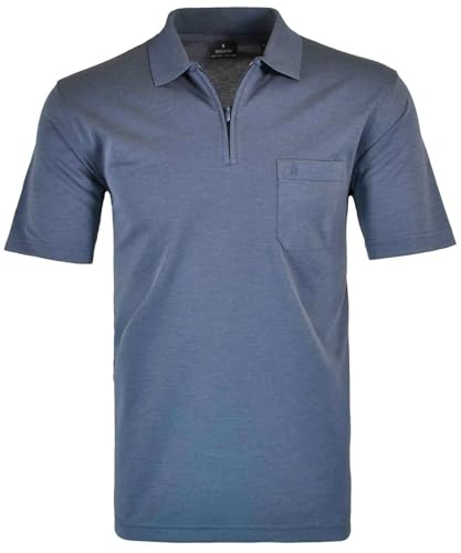 RAGMAN Herren RAGMAN Kurzarm Poloshirt, Azur, L von RAGMAN