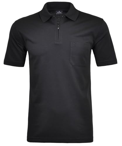 RAGMAN Herren RAGMAN Kurzarm Poloshirt, Schwarz, XL von RAGMAN