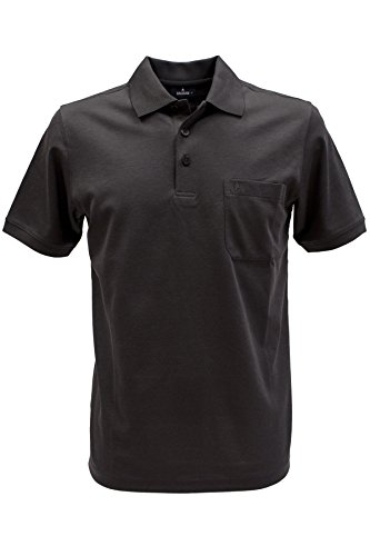 RAGMAN Herren RAGMAN Kurzarm Softknit Poloshirt 3X-Large, Anthrazit-019 von RAGMAN