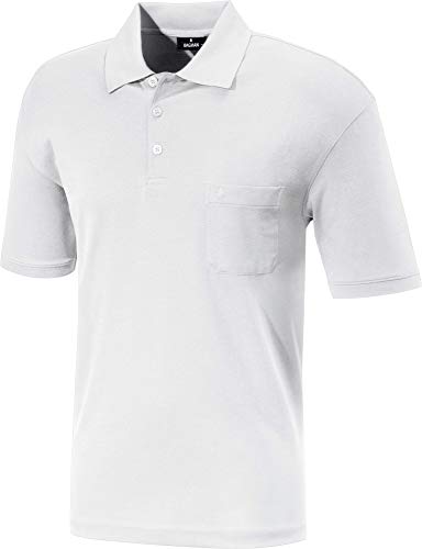 RAGMAN Herren RAGMAN Kurzarm Softknit Poloshirt Large, Weiss-006 von RAGMAN