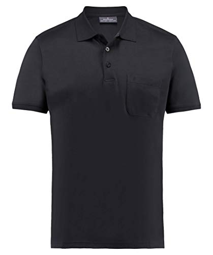 RAGMAN Herren RAGMAN Kurzarm Softknit Poloshirt S, Schwarz von RAGMAN