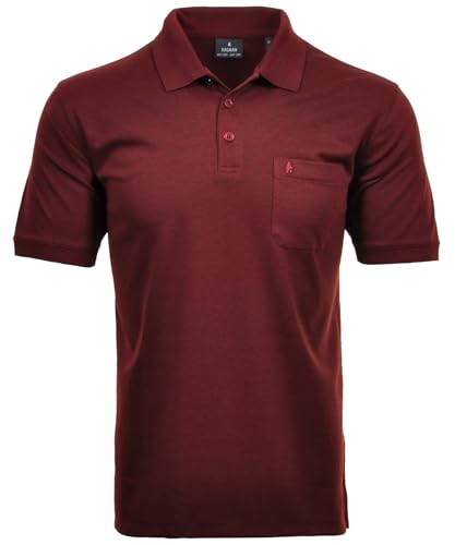 RAGMAN Herren RAGMAN Kurzarm Softknit Poloshirt Medium, Rot-060 von RAGMAN