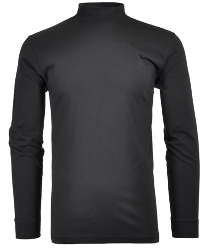 RAGMAN Herren RAGMAN Stehkragenshirt langarm Gr. L, Schwarz-009 von RAGMAN