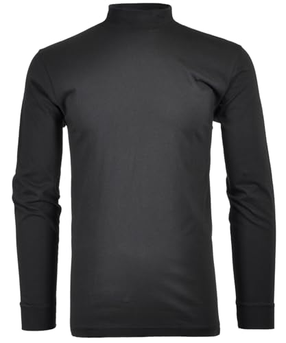 RAGMAN Herren RAGMAN Stehkragenshirt langarm Gr. XXL, Schwarz-009 von RAGMAN
