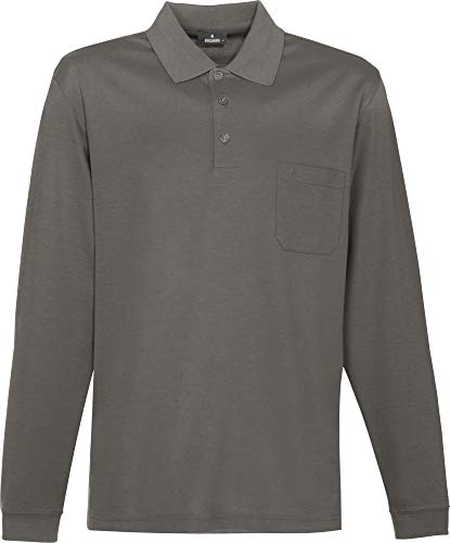 Ragman Herren Softknit-Polo Langarm, Macchiato, L von RAGMAN