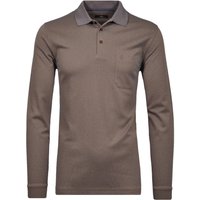 Ragman Glattes Langarm-Poloshirt mit Pima-Baumwolle in XXL Ragman Glattes Langarm-Poloshirt mit Pima-Baumwolle in XXL von Ragman