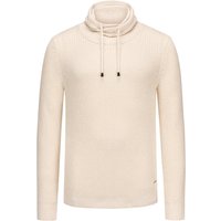 Ragman Grobstrick-Pullover mit Maseltov-Kragen, Extralang von Ragman