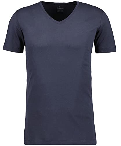 RAGMAN Herren 2 T-Shirt Doppelpack Bodyfit mit V-Ausschnitt 3XL, Marine-070 von RAGMAN