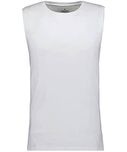 RAGMAN Herren Athletic-Shirt 4XL, Weiss-006 von RAGMAN