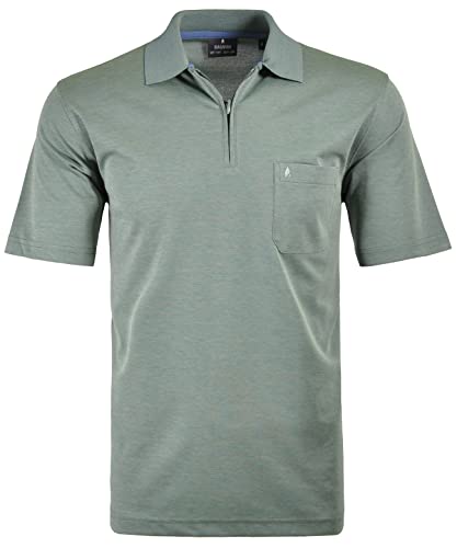 RAGMAN Herren Softknit-Poloshirt mit Zip XL, Schilf-341 von RAGMAN