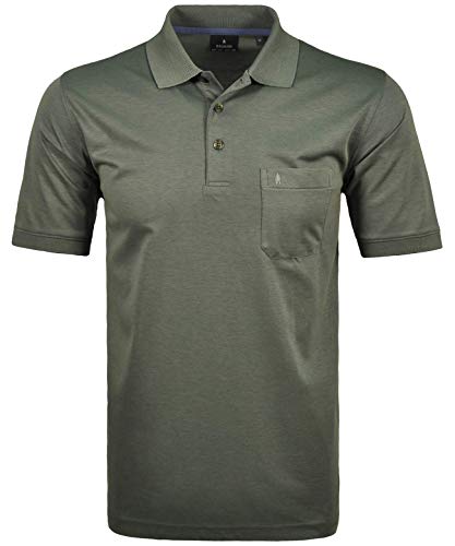 RAGMAN Herren Softknit-Polo mit Brusttasche, Kurzarm 7XL, Schilf-341 von RAGMAN