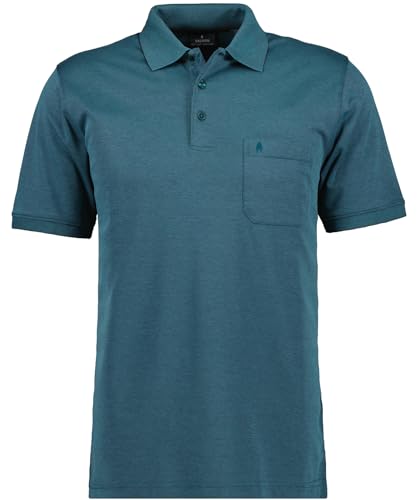 RAGMAN Herren Softknit-Polo mit Brusttasche, Kurzarm L, Dunkelgrün-357 von RAGMAN