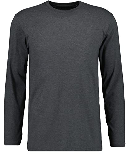 RAGMAN Herren Langarm-Shirt Rundhals 3XL, Anthrazit-019 von RAGMAN