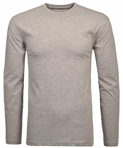 RAGMAN Herren Langarm-Shirt Rundhals M, Grau-Melange-012 von RAGMAN