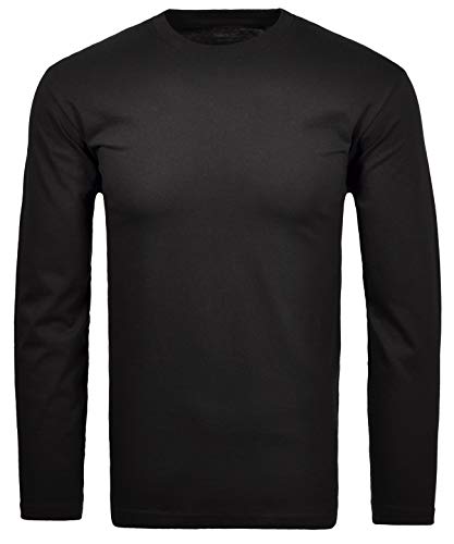 RAGMAN Herren Langarm-Shirt Rundhals M, Schwarz-009 von RAGMAN