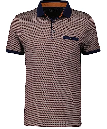 RAGMAN Herren Polo 3-farbig, mercerisiert L, Ocker-523 von RAGMAN