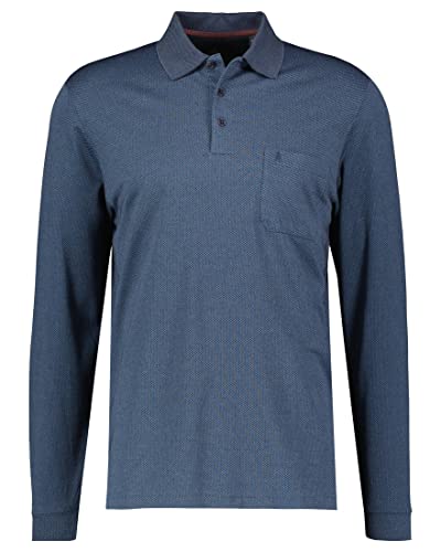 RAGMAN Herren Poloshirt Langarm S, Marine-070 von RAGMAN