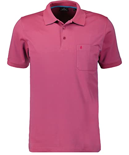 RAGMAN Herren Softknit-Polo mit Brusttasche, Kurzarm M, Magenta-428 von RAGMAN