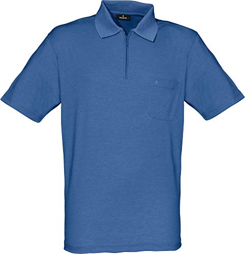 RAGMAN Herren Softknit-Poloshirt mit Zip 3XL, Aqua-702 von RAGMAN