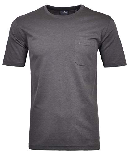 RAGMAN Herren Softknit T-Shirt Rundhals, mit Brusttasche XL, Schiefer-027 von RAGMAN